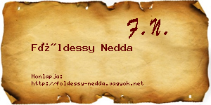 Földessy Nedda névjegykártya
